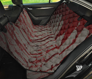 Bloody Metal Wall Print Pet Car Back Seat Cover