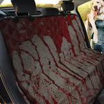 Bloody Metal Wall Print Pet Car Back Seat Cover