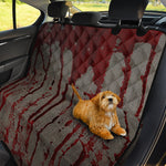 Bloody Metal Wall Print Pet Car Back Seat Cover