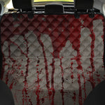 Bloody Metal Wall Print Pet Car Back Seat Cover