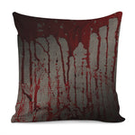 Bloody Metal Wall Print Pillow Cover