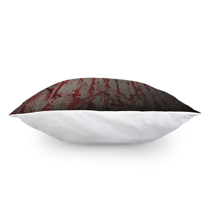 Bloody Metal Wall Print Pillow Cover