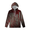 Bloody Metal Wall Print Pullover Hoodie