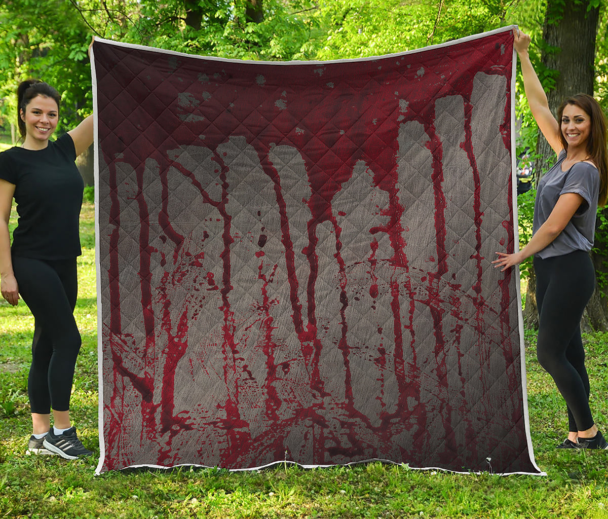 Bloody Metal Wall Print Quilt