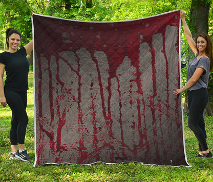Bloody Metal Wall Print Quilt