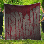 Bloody Metal Wall Print Quilt