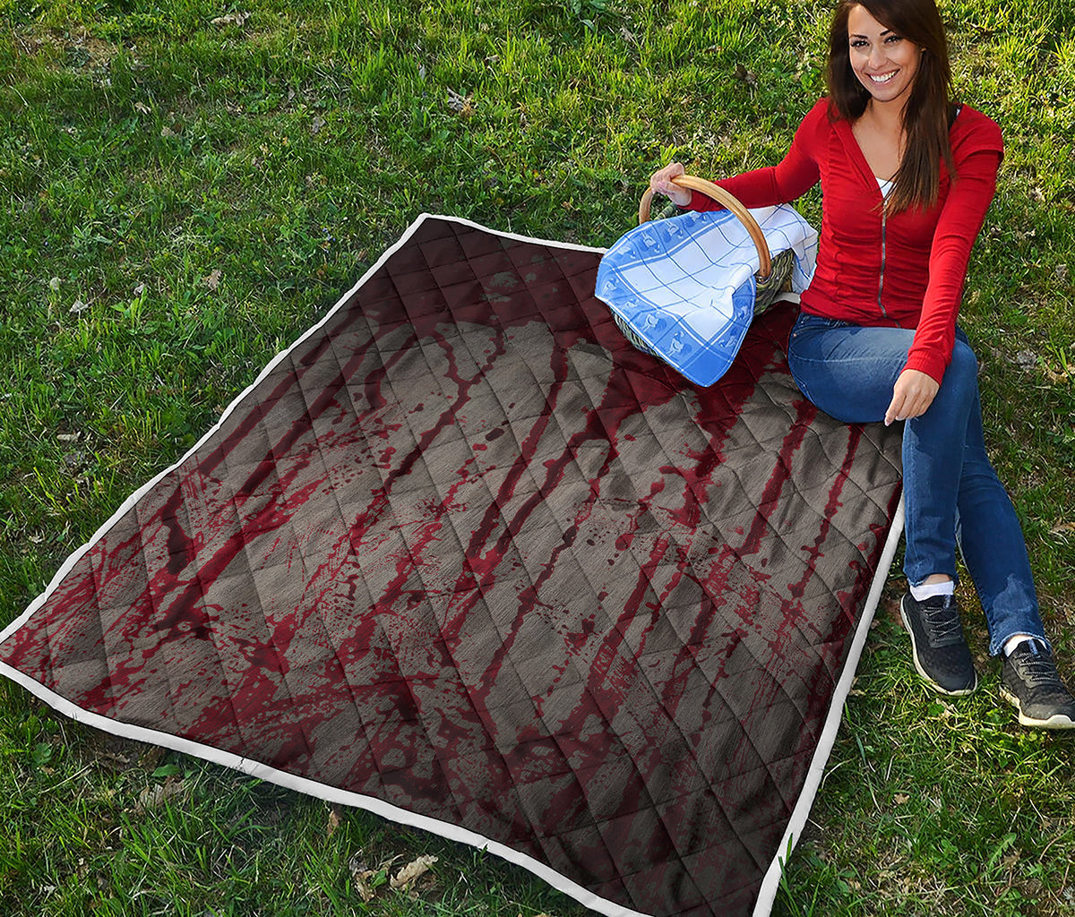 Bloody Metal Wall Print Quilt
