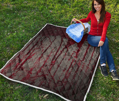 Bloody Metal Wall Print Quilt