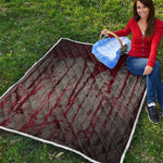 Bloody Metal Wall Print Quilt