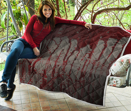 Bloody Metal Wall Print Quilt