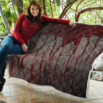 Bloody Metal Wall Print Quilt