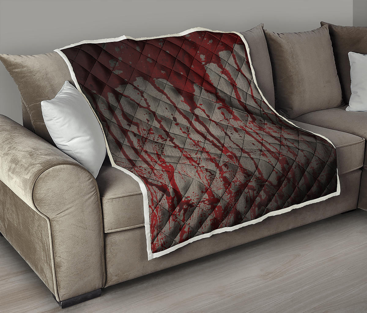 Bloody Metal Wall Print Quilt