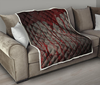 Bloody Metal Wall Print Quilt