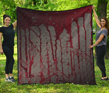 Bloody Metal Wall Print Quilt