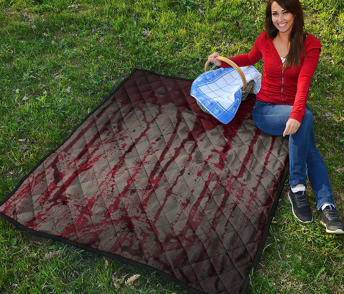 Bloody Metal Wall Print Quilt
