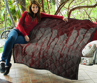 Bloody Metal Wall Print Quilt