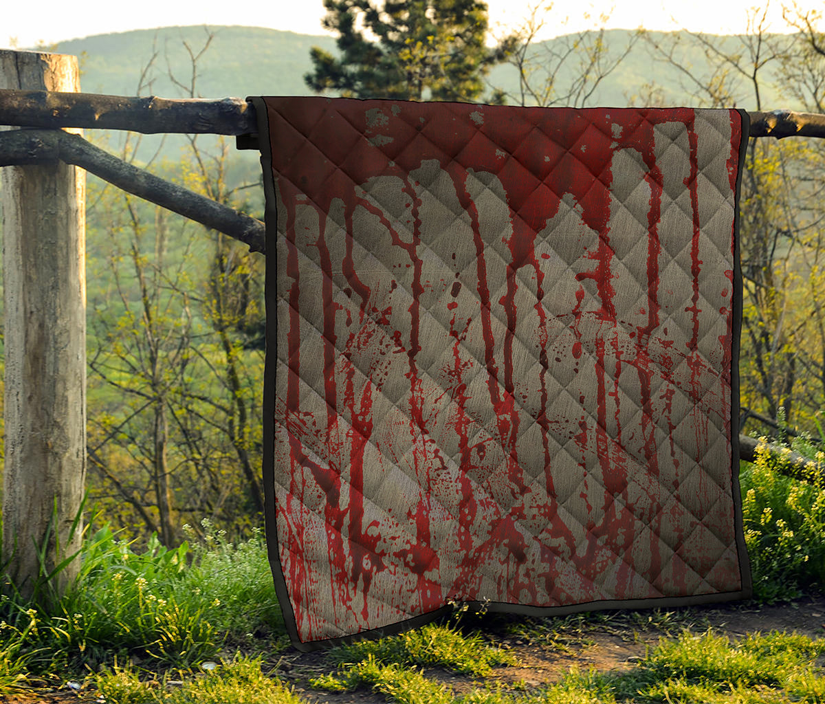 Bloody Metal Wall Print Quilt