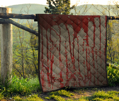 Bloody Metal Wall Print Quilt