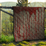 Bloody Metal Wall Print Quilt