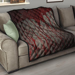 Bloody Metal Wall Print Quilt