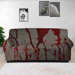 Bloody Metal Wall Print Sofa Cover