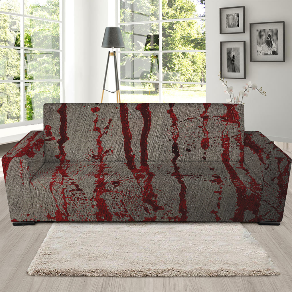 Bloody Metal Wall Print Sofa Slipcover