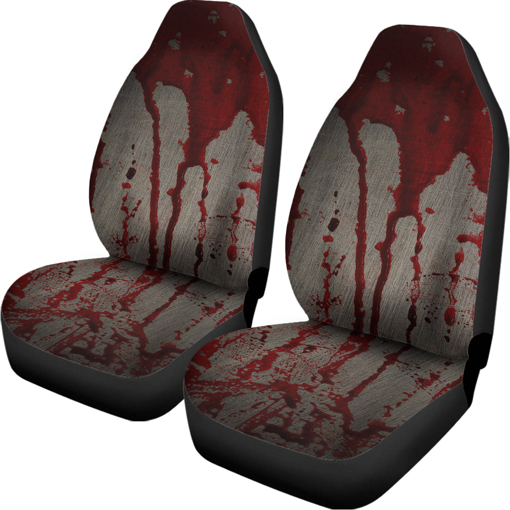 Bloody Metal Wall Print Universal Fit Car Seat Covers