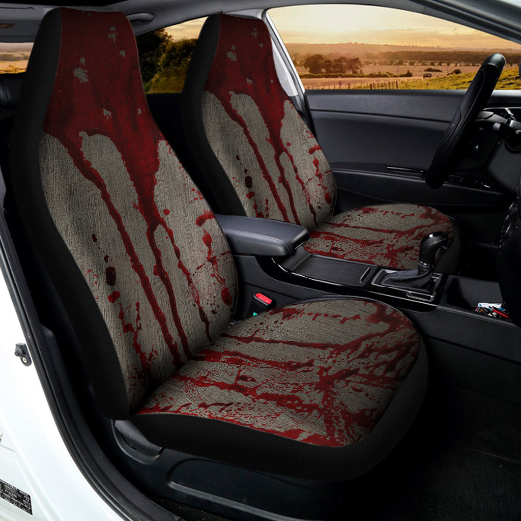 Bloody Metal Wall Print Universal Fit Car Seat Covers