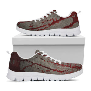 Bloody Metal Wall Print White Sneakers