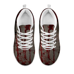 Bloody Metal Wall Print White Sneakers