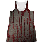 Bloody Metal Wall Print Women's Racerback Tank Top