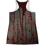 Bloody Metal Wall Print Women's Racerback Tank Top