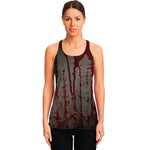 Bloody Metal Wall Print Women's Racerback Tank Top