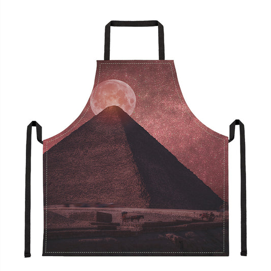 Bloody Moon Pyramid Print Apron