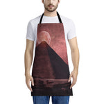 Bloody Moon Pyramid Print Apron