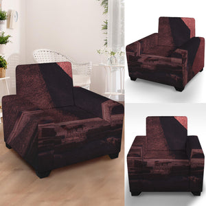 Bloody Moon Pyramid Print Armchair Slipcover