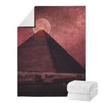 Bloody Moon Pyramid Print Blanket