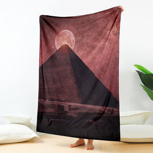 Bloody Moon Pyramid Print Blanket