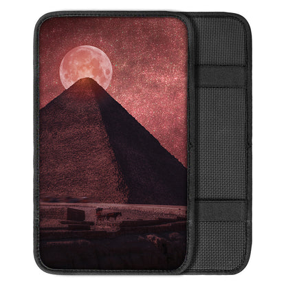 Bloody Moon Pyramid Print Car Center Console Cover