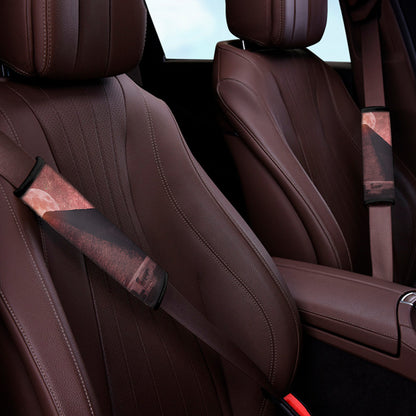 Bloody Moon Pyramid Print Car Seat Belt Covers
