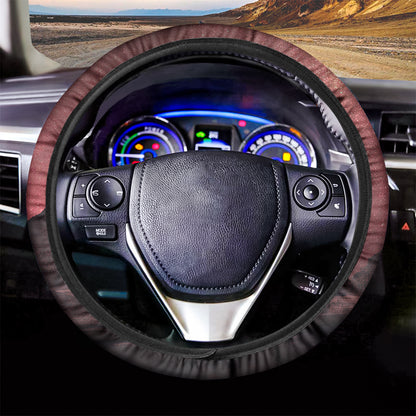 Bloody Moon Pyramid Print Car Steering Wheel Cover