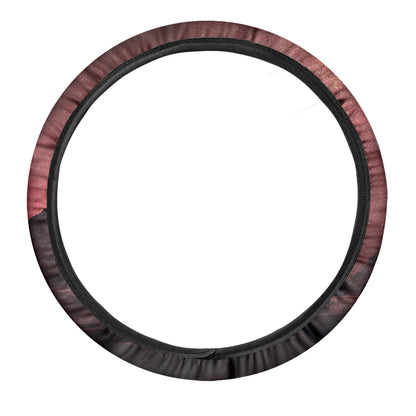 Bloody Moon Pyramid Print Car Steering Wheel Cover