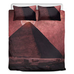 Bloody Moon Pyramid Print Duvet Cover Bedding Set