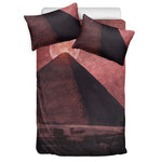 Bloody Moon Pyramid Print Duvet Cover Bedding Set