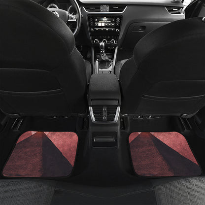 Bloody Moon Pyramid Print Front and Back Car Floor Mats