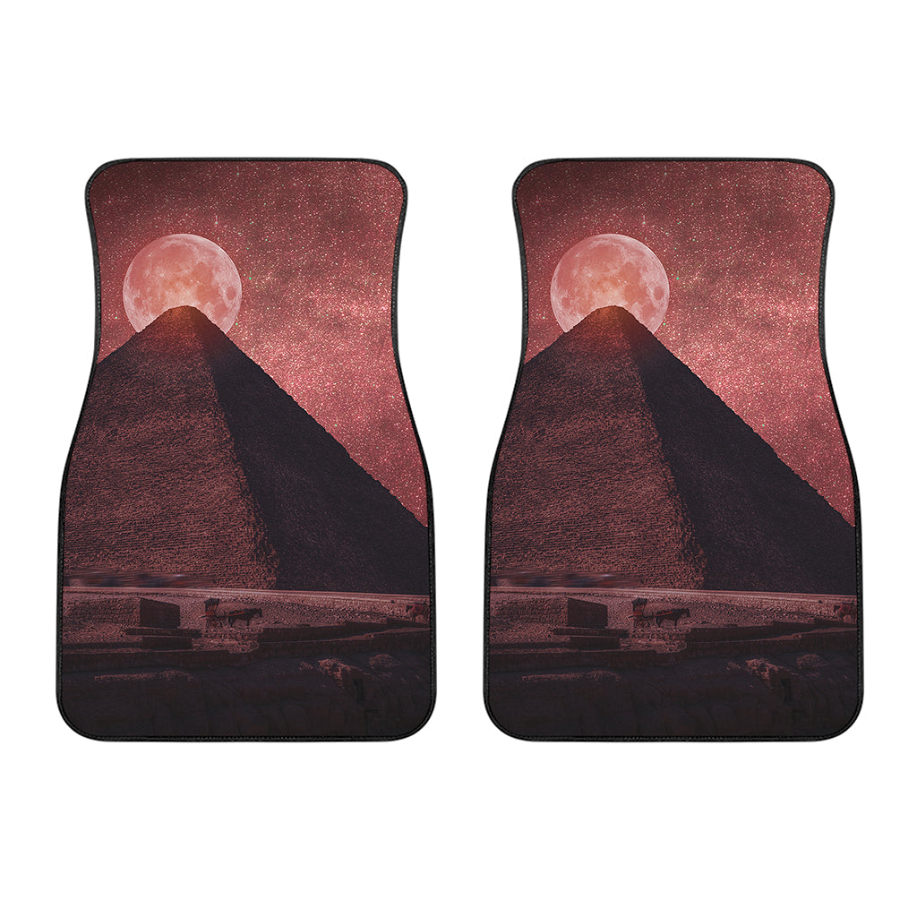 Bloody Moon Pyramid Print Front Car Floor Mats