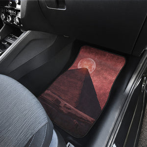 Bloody Moon Pyramid Print Front Car Floor Mats