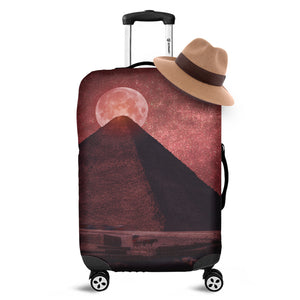 Bloody Moon Pyramid Print Luggage Cover