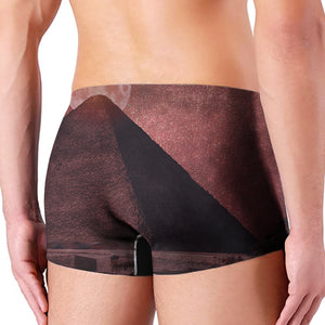 Bloody Moon Pyramid Print Men's Boxer Briefs