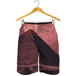 Bloody Moon Pyramid Print Men's Shorts